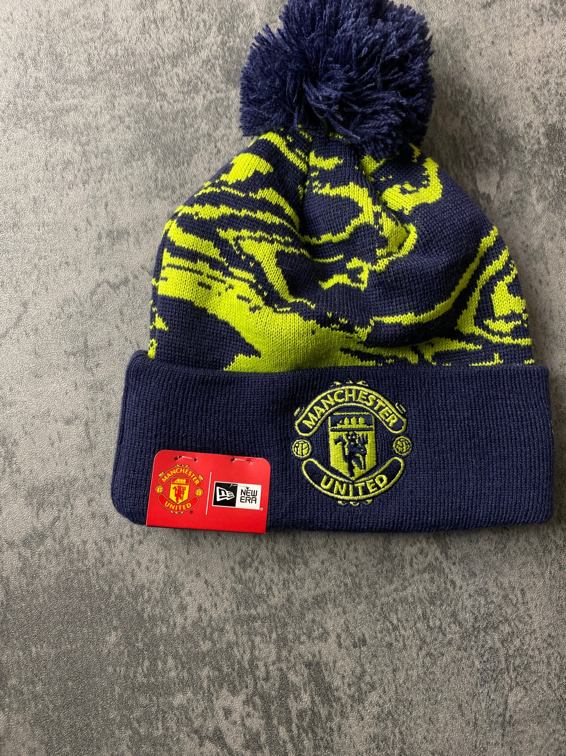 Manchester United Beanie Adult Blue from propervintagecanada