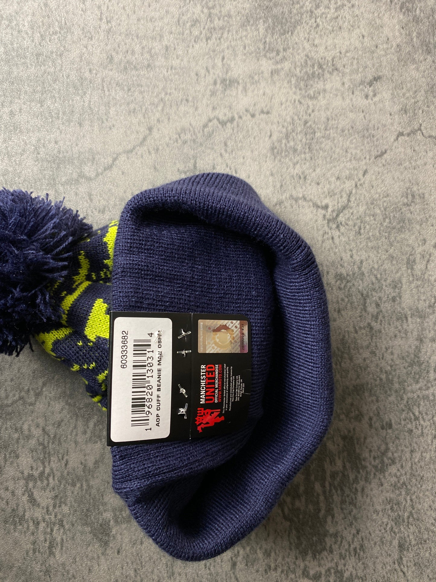 Manchester United Beanie Adult Blue from propervintagecanada