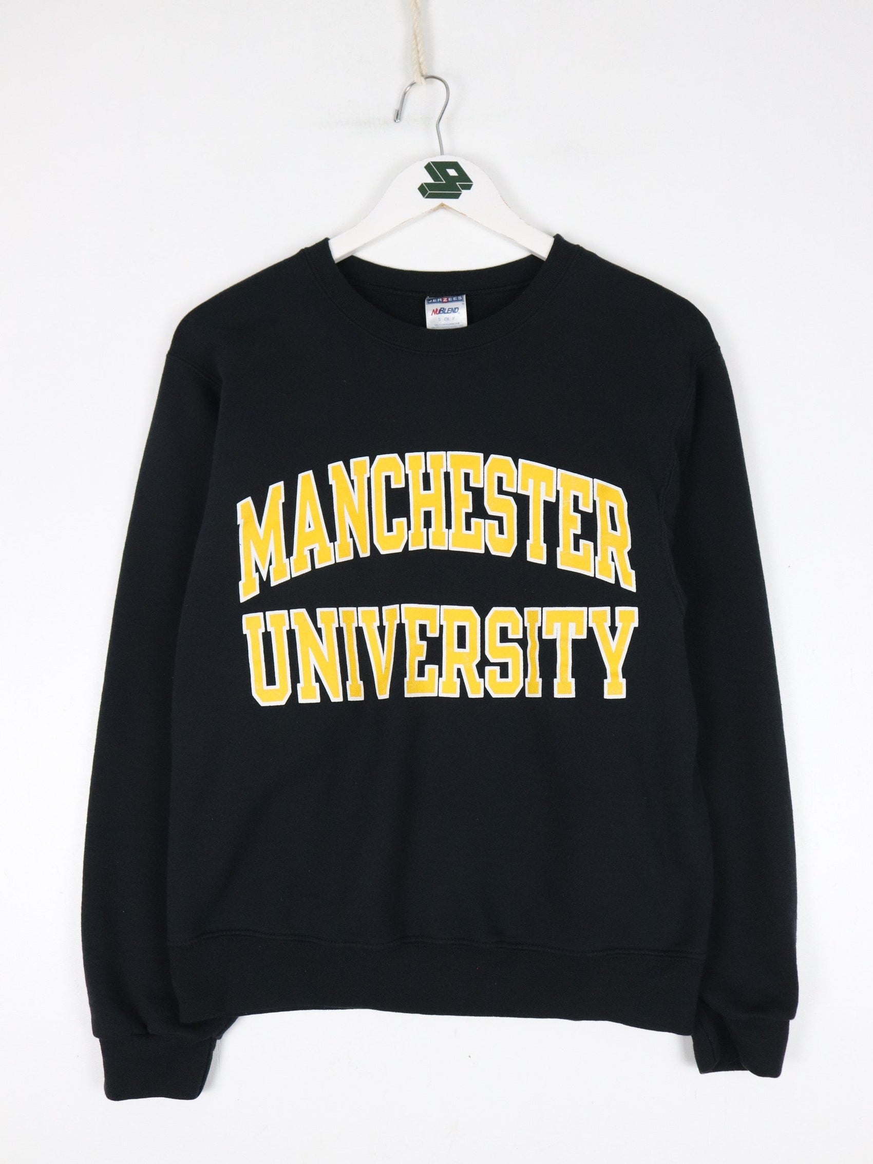 Manchester University Sweatshirt Mens Small Black College