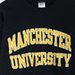 Manchester University Sweatshirt Mens Small Black College from propervintagecanada
