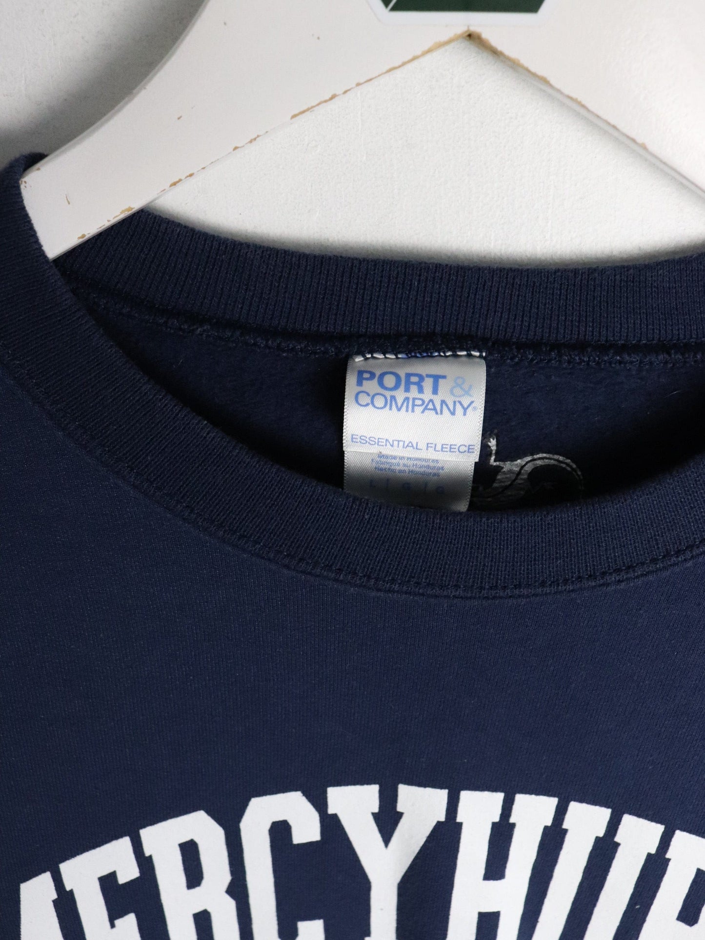 Mercyhurst University Sweatshirt Mens Large Blue from propervintagecanada