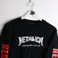 Metallica Sweatshirt Mens Small Black