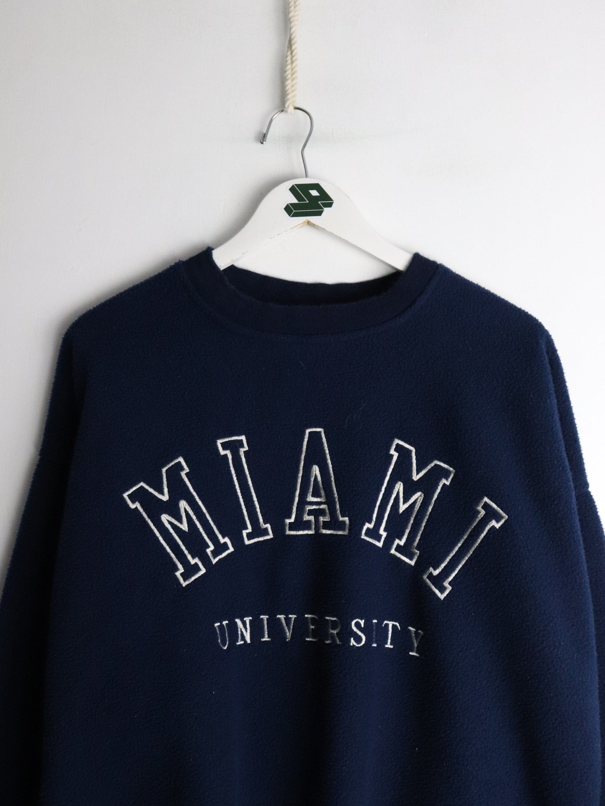 Miami University Sweater Mens 2XL Blue Fleece from propervintagecanada