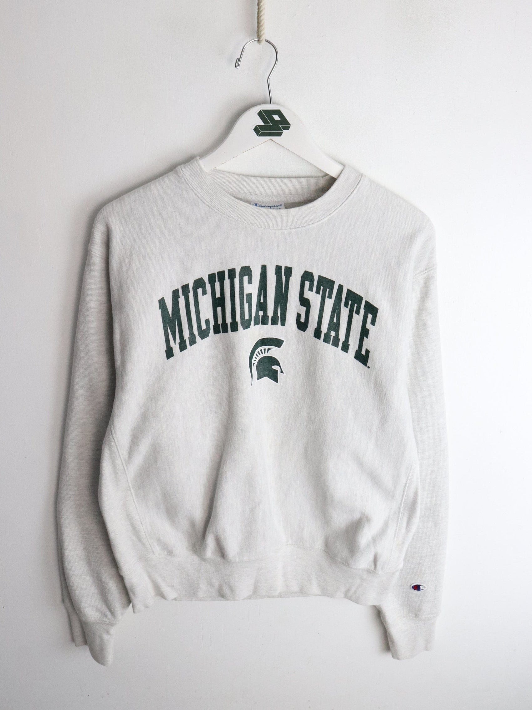 Michigan State Spartans Sweatshirt Mens Medium Grey Reverse Weave from propervintagecanada