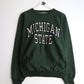 Michigan State Spartans Sweatshirt Mens Small Green from propervintagecanada