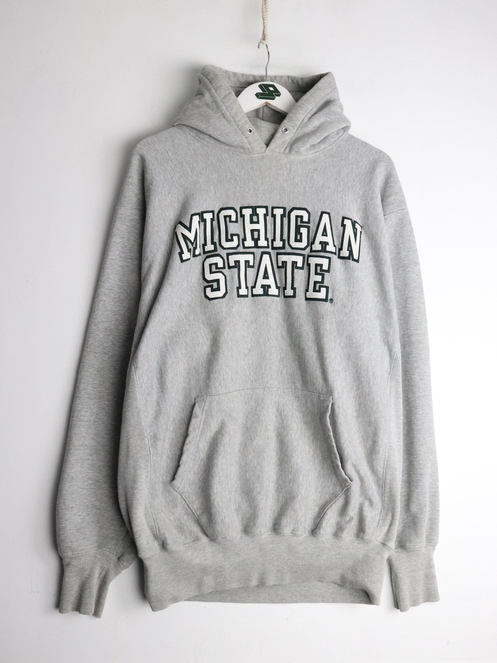 Michigan State Spartans Sweatshirt Mens XL Grey College Hoodie