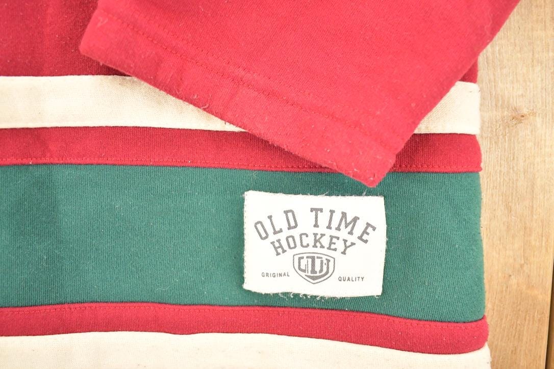 Minnesota Wild Old Time Hockey NHL Hoodie Sweatshirt Men's XL from propervintagecanada