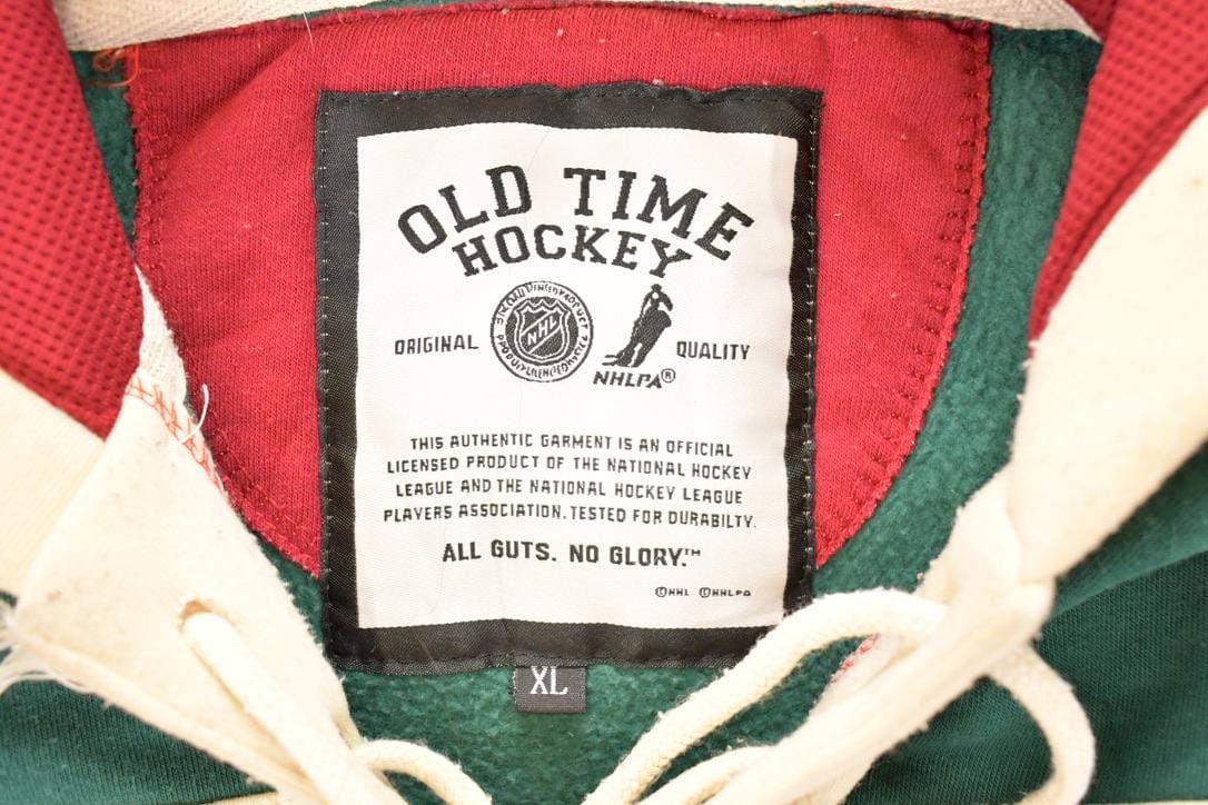 Minnesota Wild Old Time Hockey NHL Hoodie Sweatshirt Men's XL from propervintagecanada