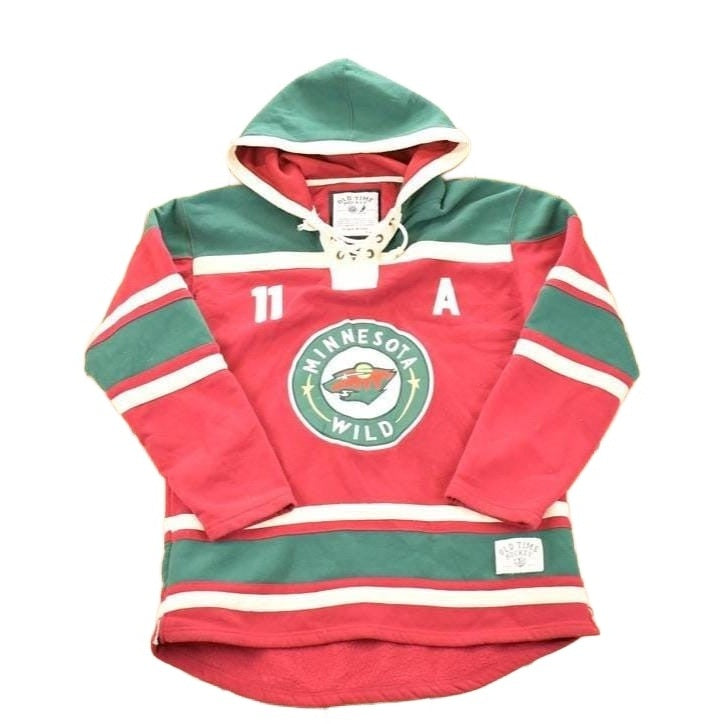 Minnesota Wild Old Time Hockey NHL Hoodie Sweatshirt Men's XL from propervintagecanada
