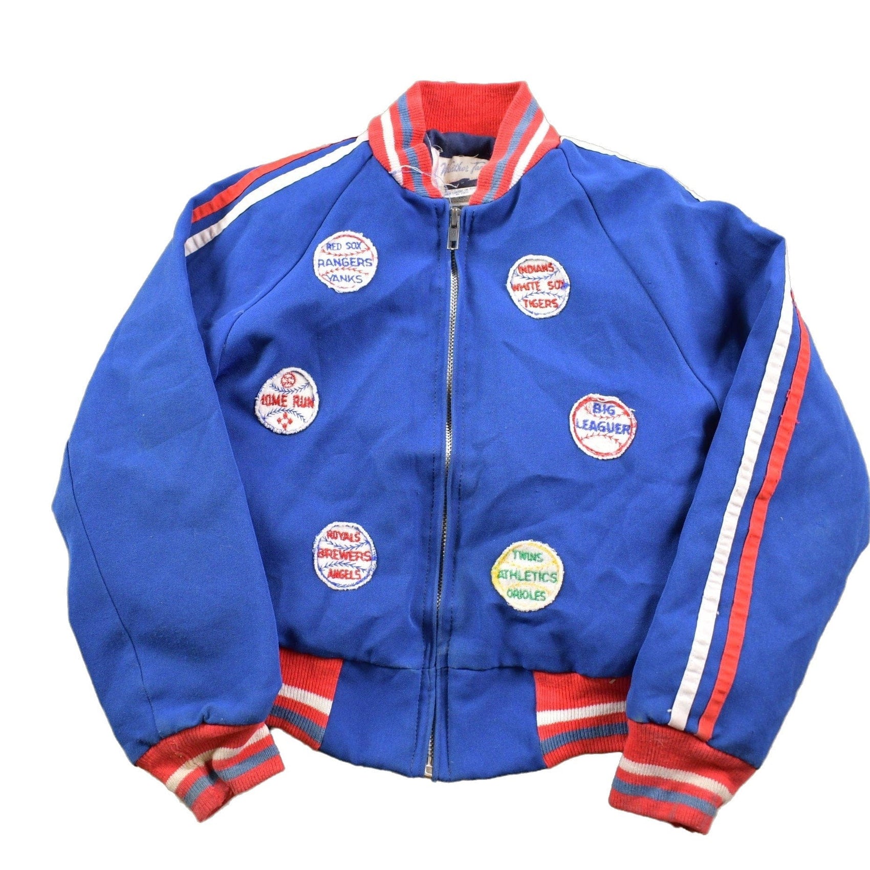 MLB Clothing > Gender Neutral Adult Clothing > Jackets & Coats Vintage 1980s Weather Tamer MLB Team Jacket Youth Small