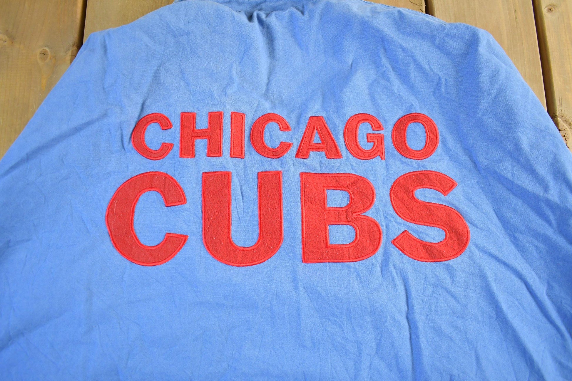 MLB Clothing > Gender Neutral Adult Clothing > Jackets & Coats Vintage 1990s Chicago Cubs MLB Embroidered Logo Windbreaker Jacket Men's 5XL