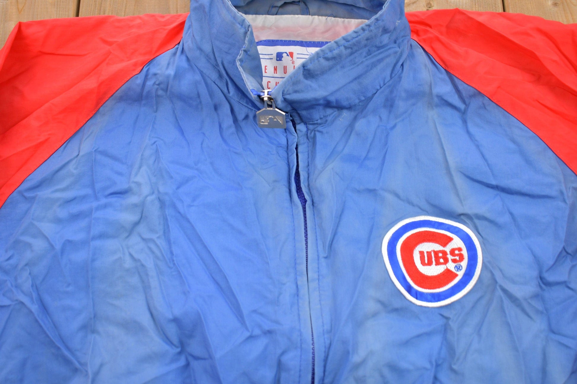 MLB Clothing > Gender Neutral Adult Clothing > Jackets & Coats Vintage 1990s Chicago Cubs MLB Embroidered Logo Windbreaker Jacket Men's XL