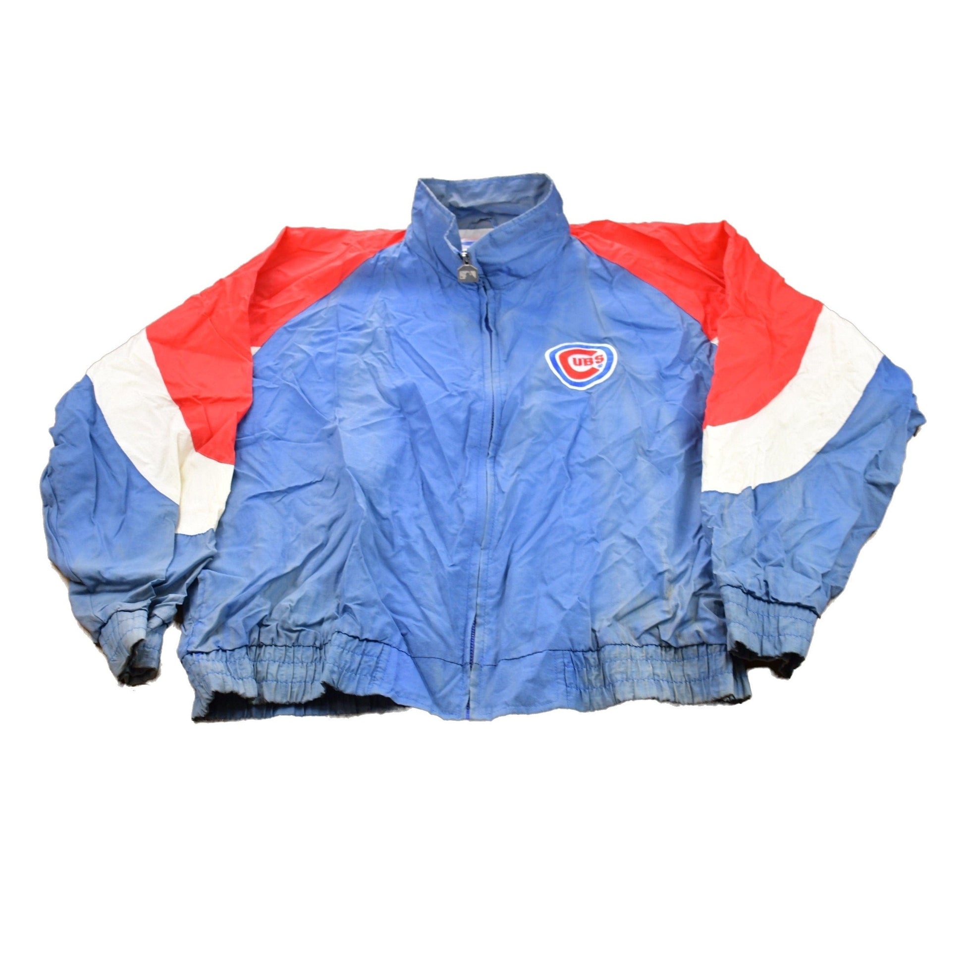 MLB Clothing > Gender Neutral Adult Clothing > Jackets & Coats Vintage 1990s Chicago Cubs MLB Embroidered Logo Windbreaker Jacket Men's XL