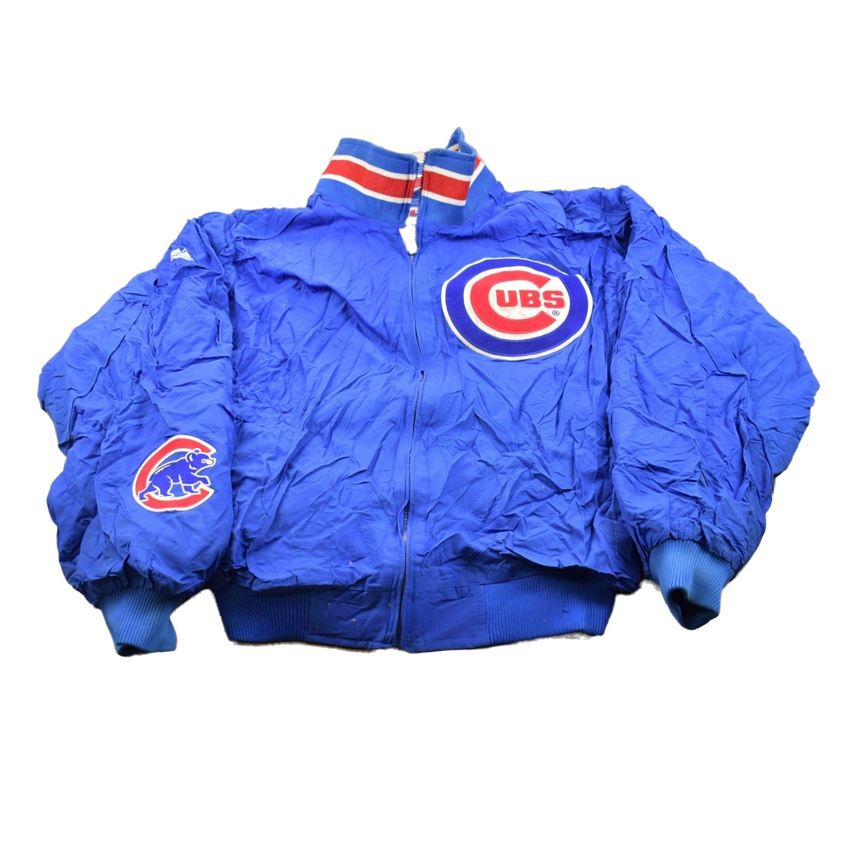 MLB Clothing > Gender Neutral Adult Clothing > Jackets & Coats Vintage 1990s Chicago Cubs MLB Majestic Full Zip Jacket Men's XL