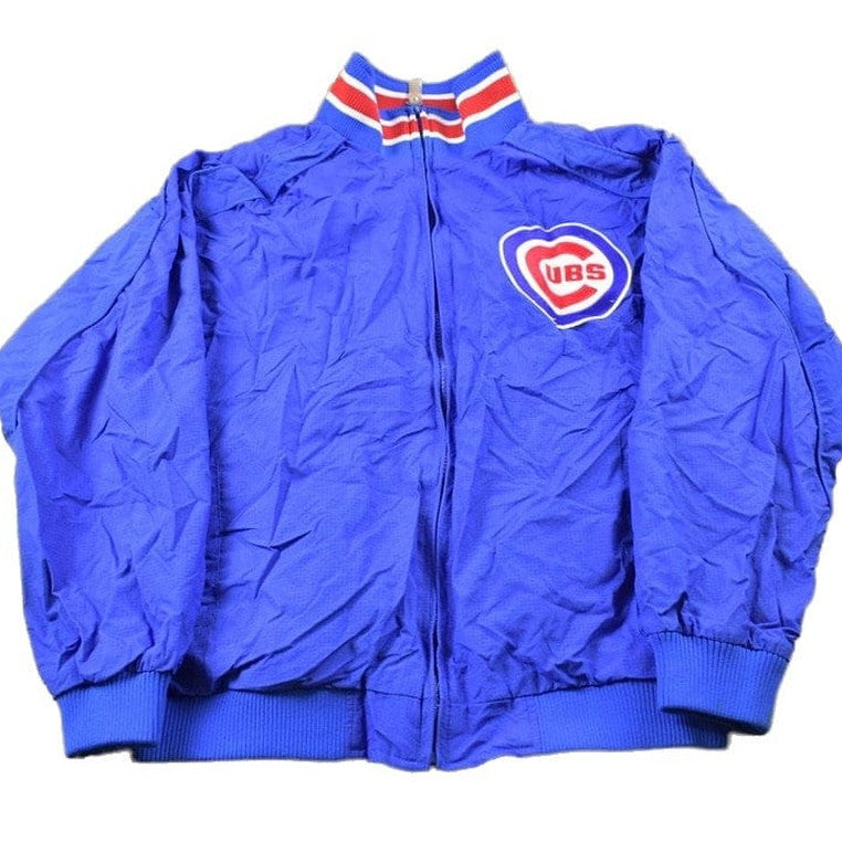 MLB Clothing > Gender Neutral Adult Clothing > Jackets & Coats Vintage 1990s Chicago Cubs MLB Majestic Windbreaker Baseball Sportswear Youth Large