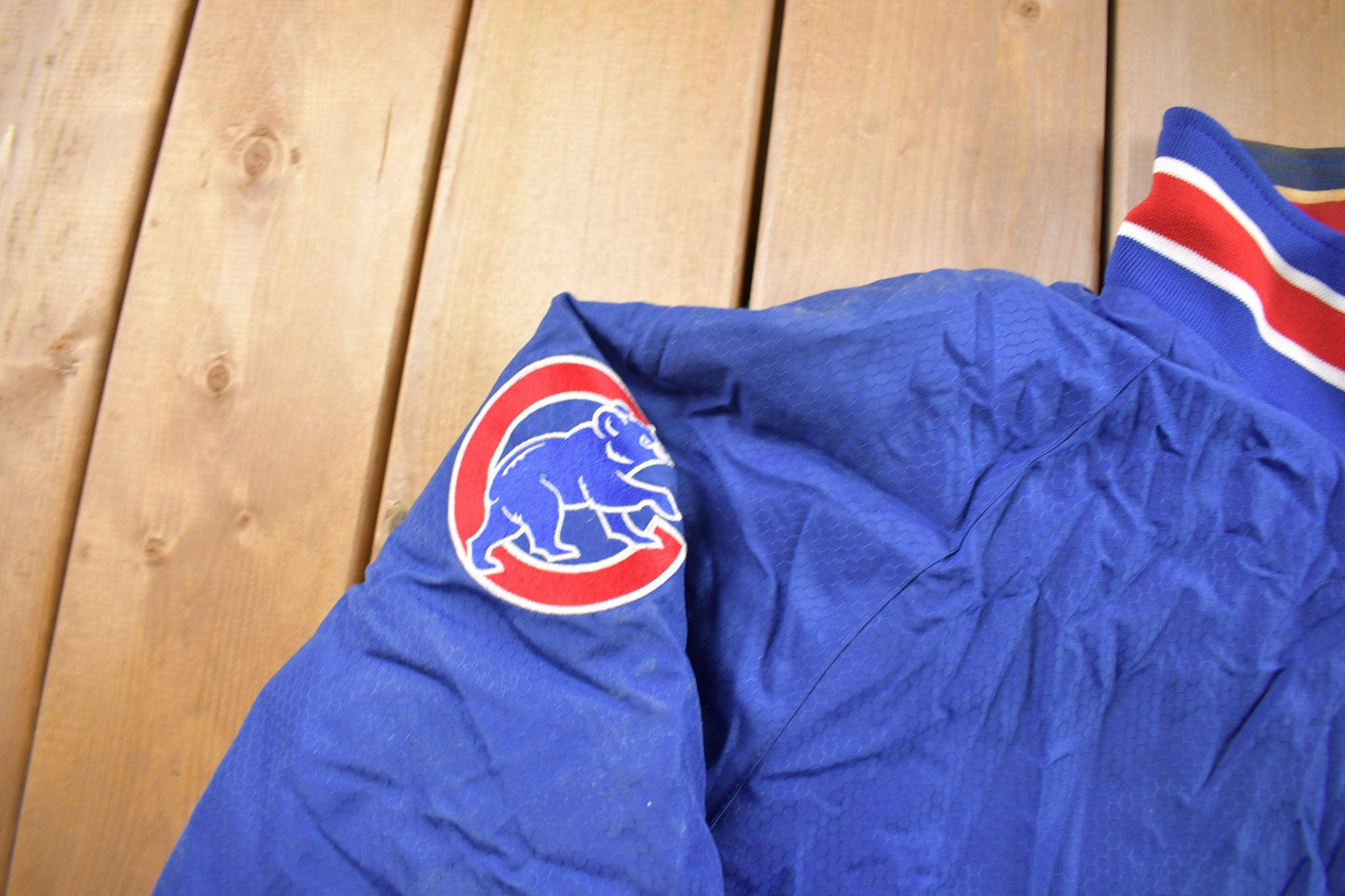 MLB Clothing > Gender Neutral Adult Clothing > Jackets & Coats Vintage 1990s Chicago Cubs MLB Majestic Windbreaker Men's 2XL