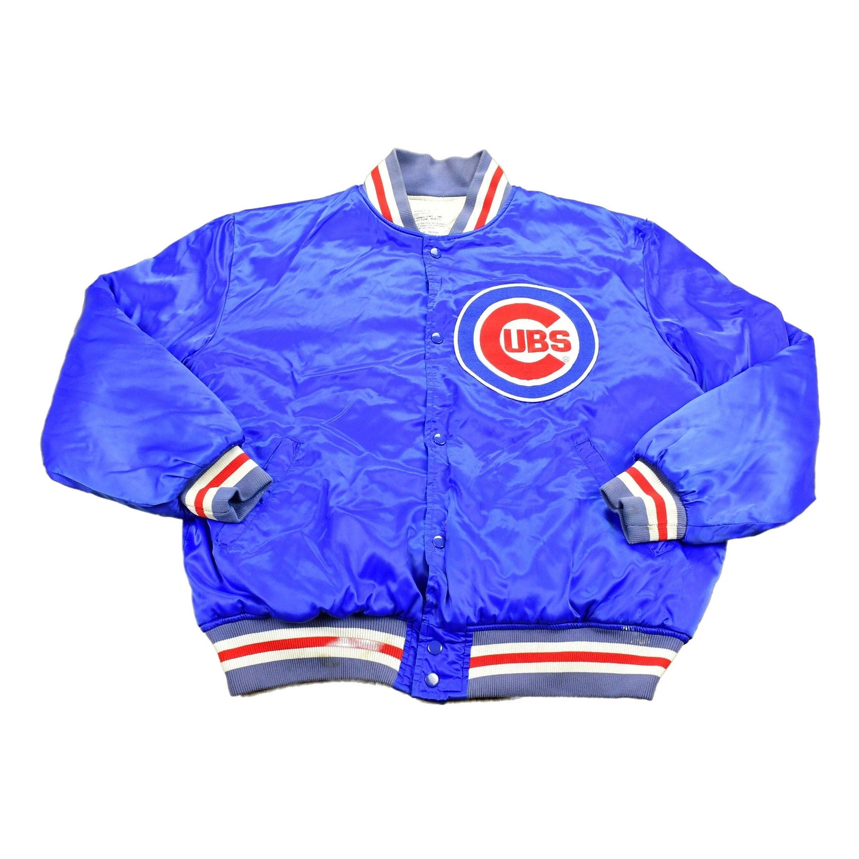 MLB Clothing > Gender Neutral Adult Clothing > Jackets & Coats Vintage 1990s Chicago Cubs MLB Satin Jacket Jacket Men's 2XL