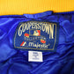 MLB Clothing > Gender Neutral Adult Clothing > Jackets & Coats Vintage 1990s Cooperstown Collection Seattle Mariners MLB Baseball Embroidered Snap Button Satin Bomber Jacket