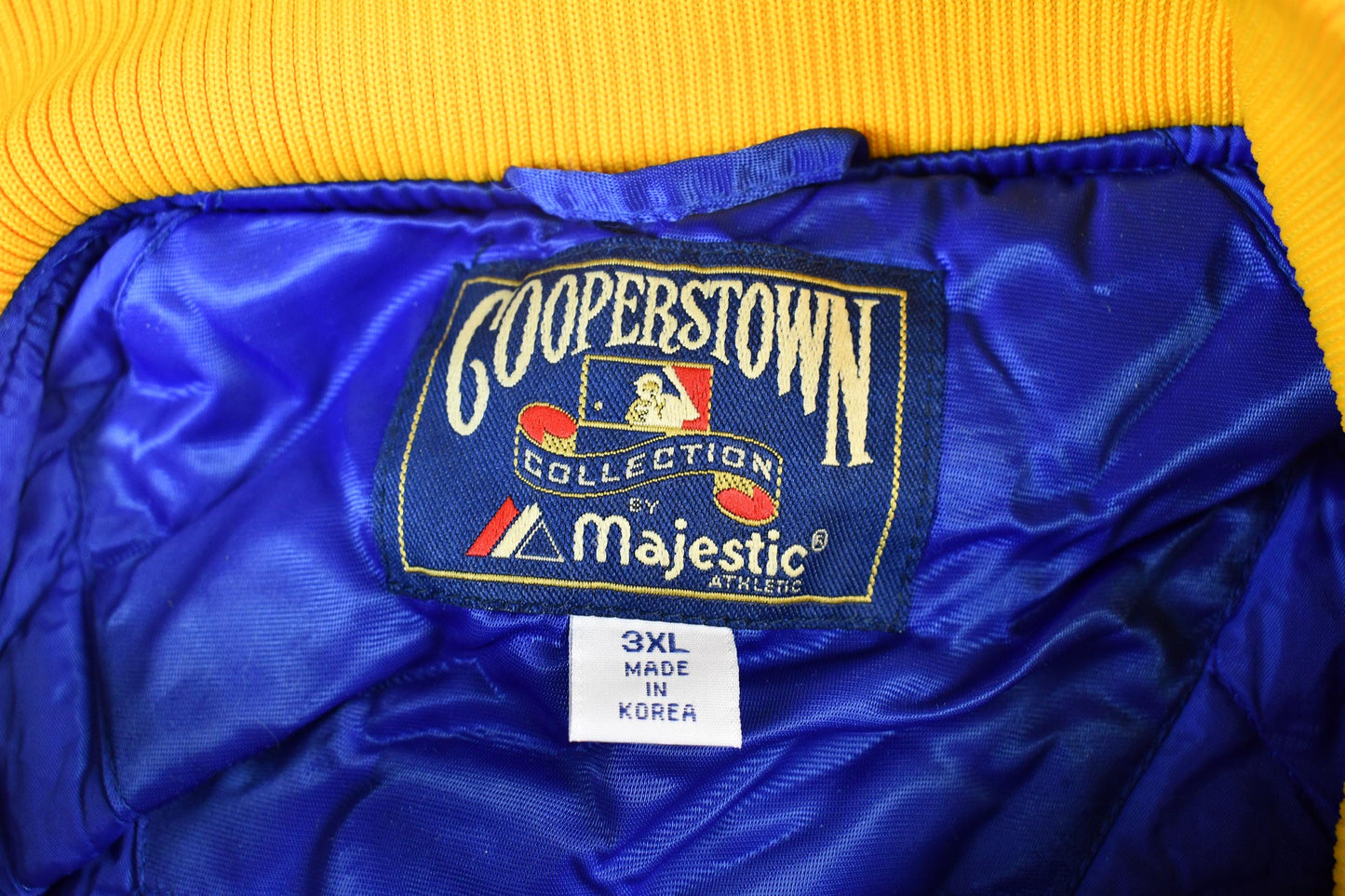 MLB Clothing > Gender Neutral Adult Clothing > Jackets & Coats Vintage 1990s Cooperstown Collection Seattle Mariners MLB Baseball Embroidered Snap Button Satin Bomber Jacket