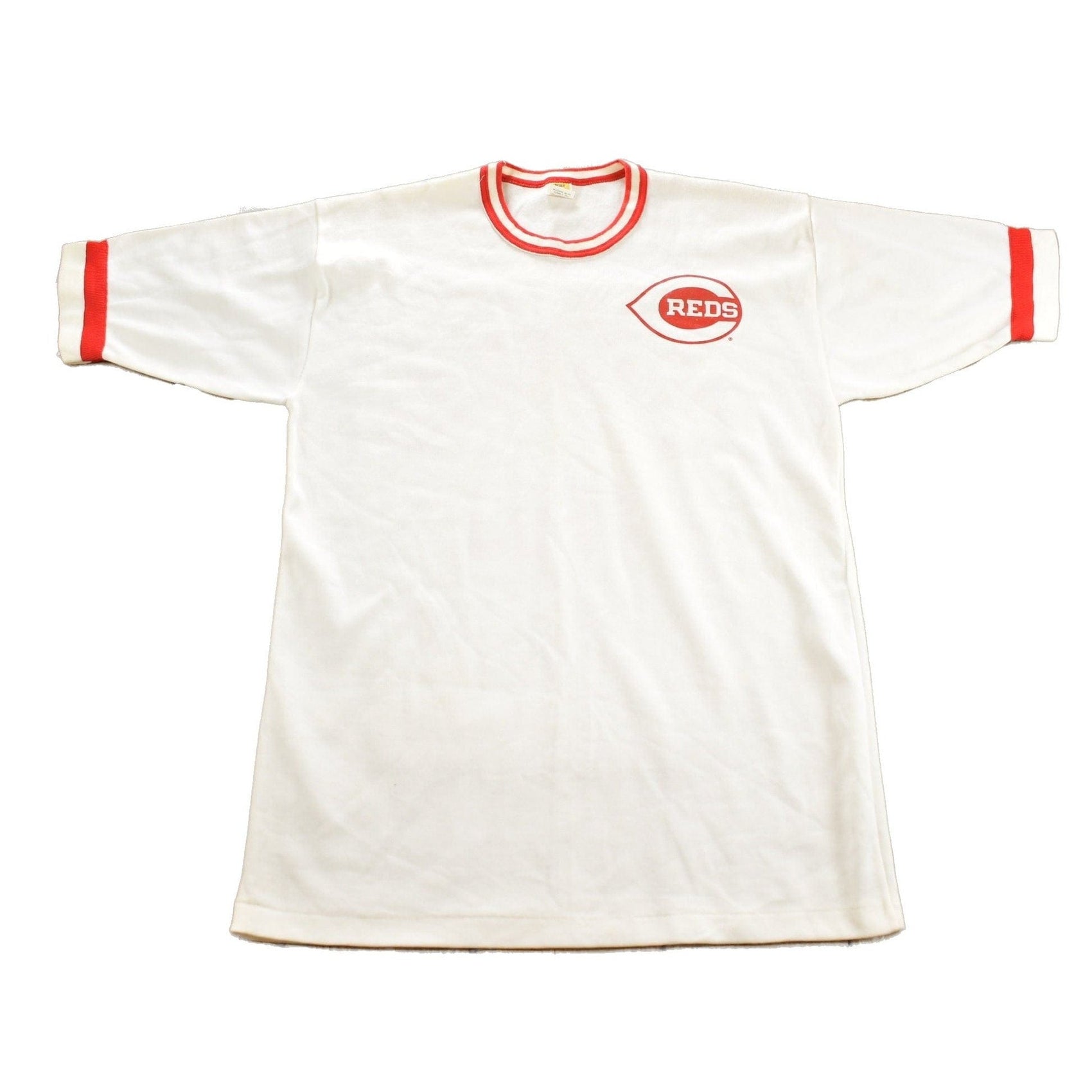 MLB Clothing > Gender Neutral Adult Clothing > Tops & Tees > T Shirts Vintage 1970s Cincinnatti Reds MLB Baseball Jersey Men's Medium