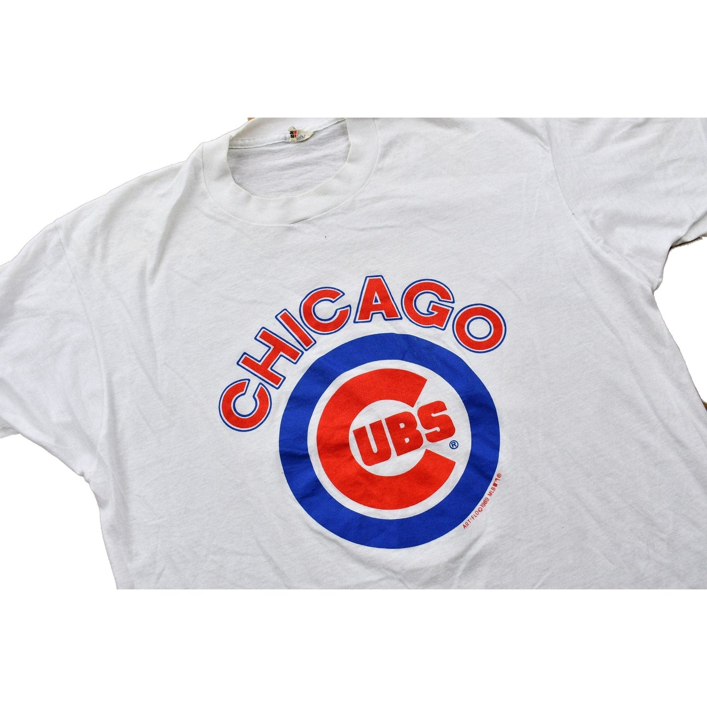 MLB Clothing > Gender Neutral Adult Clothing > Tops & Tees > T Shirts Vintage 1989 Chicago Cubs T-Shirt Men's Medium