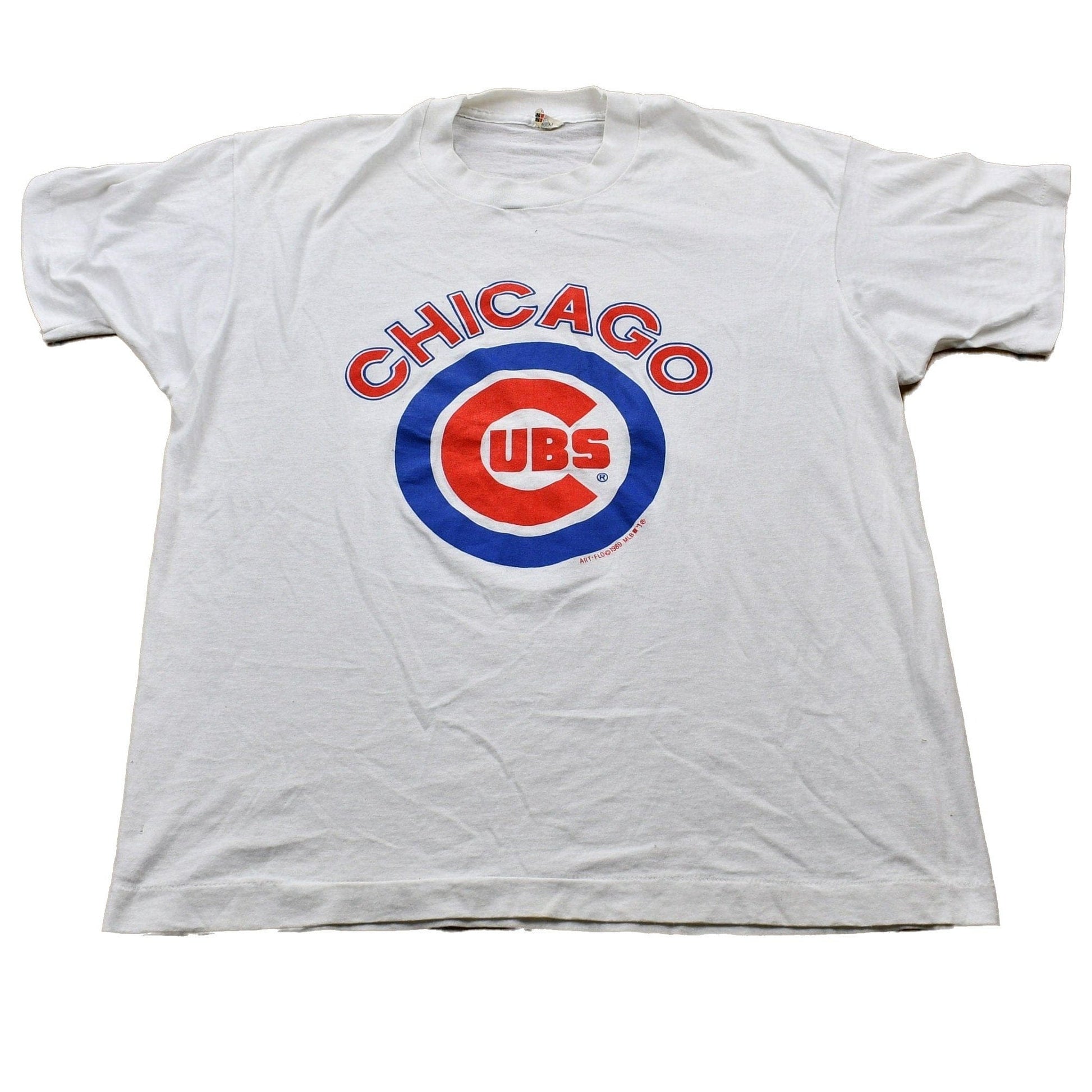 MLB Clothing > Gender Neutral Adult Clothing > Tops & Tees > T Shirts Vintage 1989 Chicago Cubs T-Shirt Men's Medium