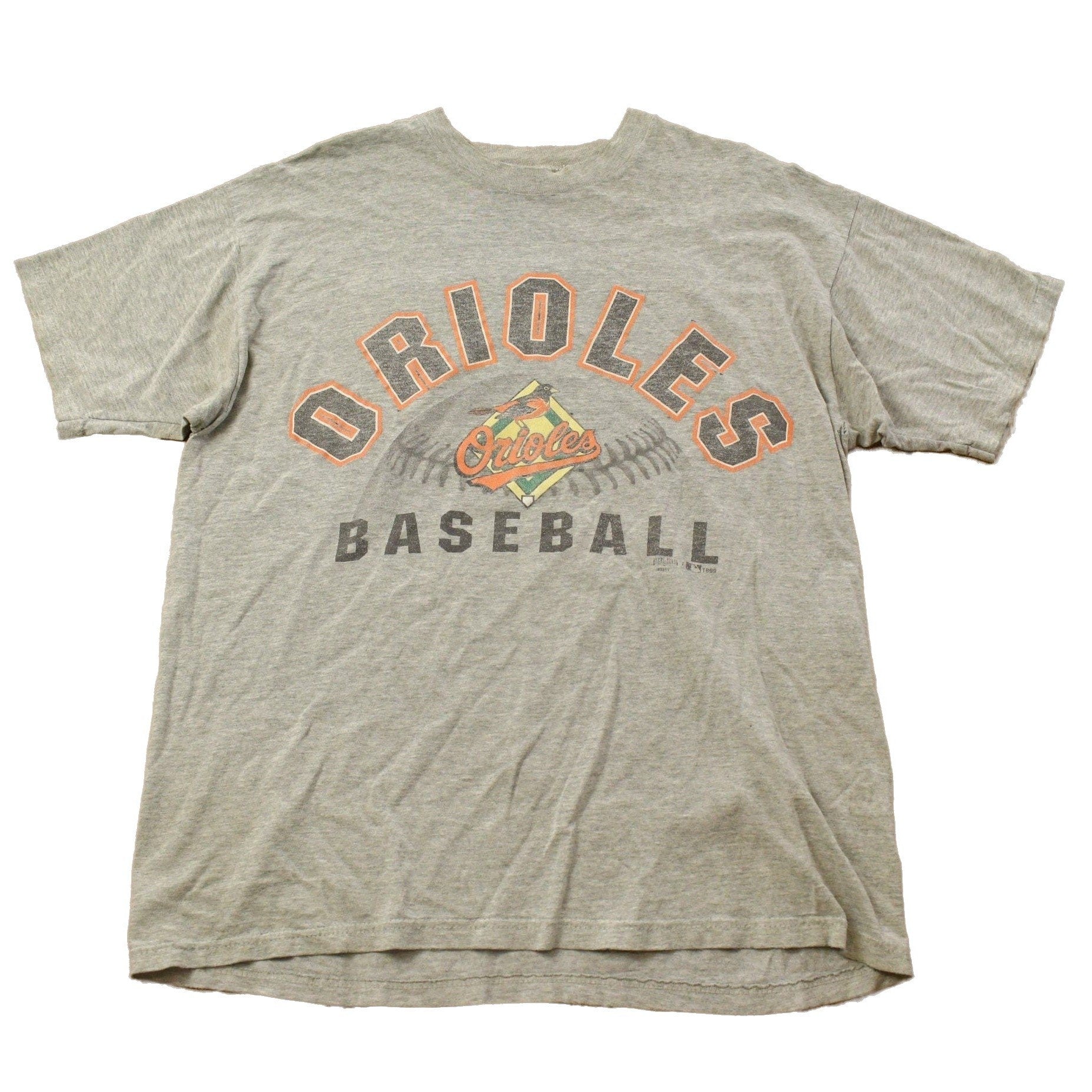 MLB Clothing > Gender Neutral Adult Clothing > Tops & Tees > T Shirts Vintage 1990s Baltimore Orioles MLB Graphic T-Shirt Men's Large