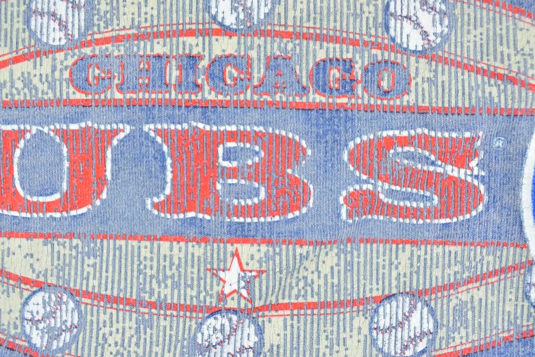 MLB Clothing > Gender Neutral Adult Clothing > Tops & Tees > T Shirts Vintage 1990s Chicago Cubs MLB Baseball Graphic T-Shirt Men's 2XL