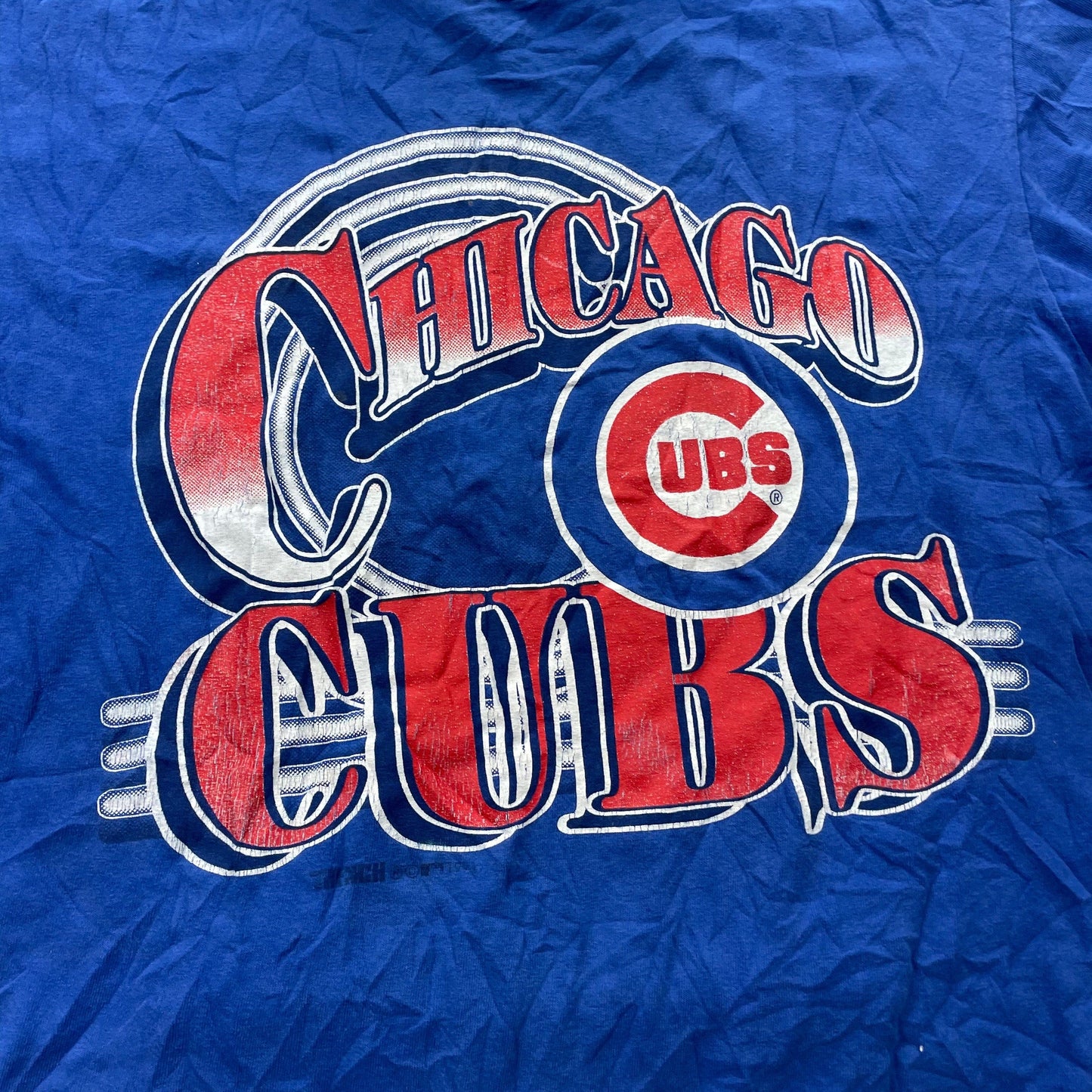 MLB Clothing > Gender Neutral Adult Clothing > Tops & Tees > T Shirts Vintage 1990s Chicago Cubs Sports Ringer T-Shirt Men's Medium
