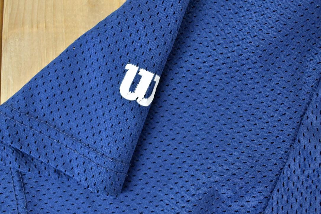 MLB Clothing > Gender Neutral Adult Clothing > Tops & Tees > T Shirts Vintage 1990s Dells Embroidered Navy Baseball Jersey Men's XL