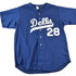 MLB Clothing > Gender Neutral Adult Clothing > Tops & Tees > T Shirts Vintage 1990s Dells Embroidered Navy Baseball Jersey Men&