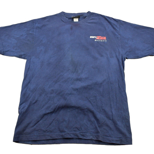 MLB Clothing > Gender Neutral Adult Clothing > Tops & Tees > T Shirts Vintage 1990s ESPN Zone Baltimore Home Made Baseball Graphic T-Shirt Men's XL