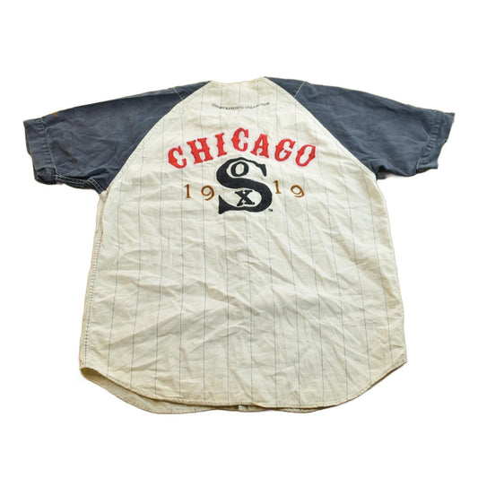 MLB Clothing > Men's Clothing > Sports & Fitness Vintage 1990's Mirage First String Chicago White Sox Baseball Jersey Men's Medium