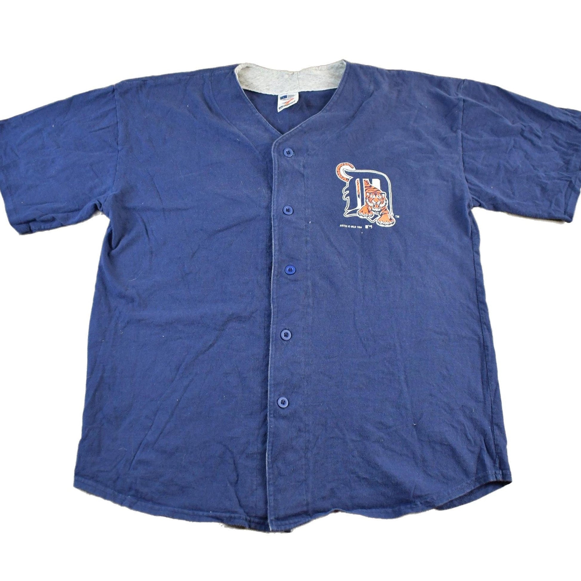 MLB Clothing > Men's Clothing > Sports & Fitness Vintage 1990s Detroit Tigers Artex Baseball Jersey Shirt Men's Large