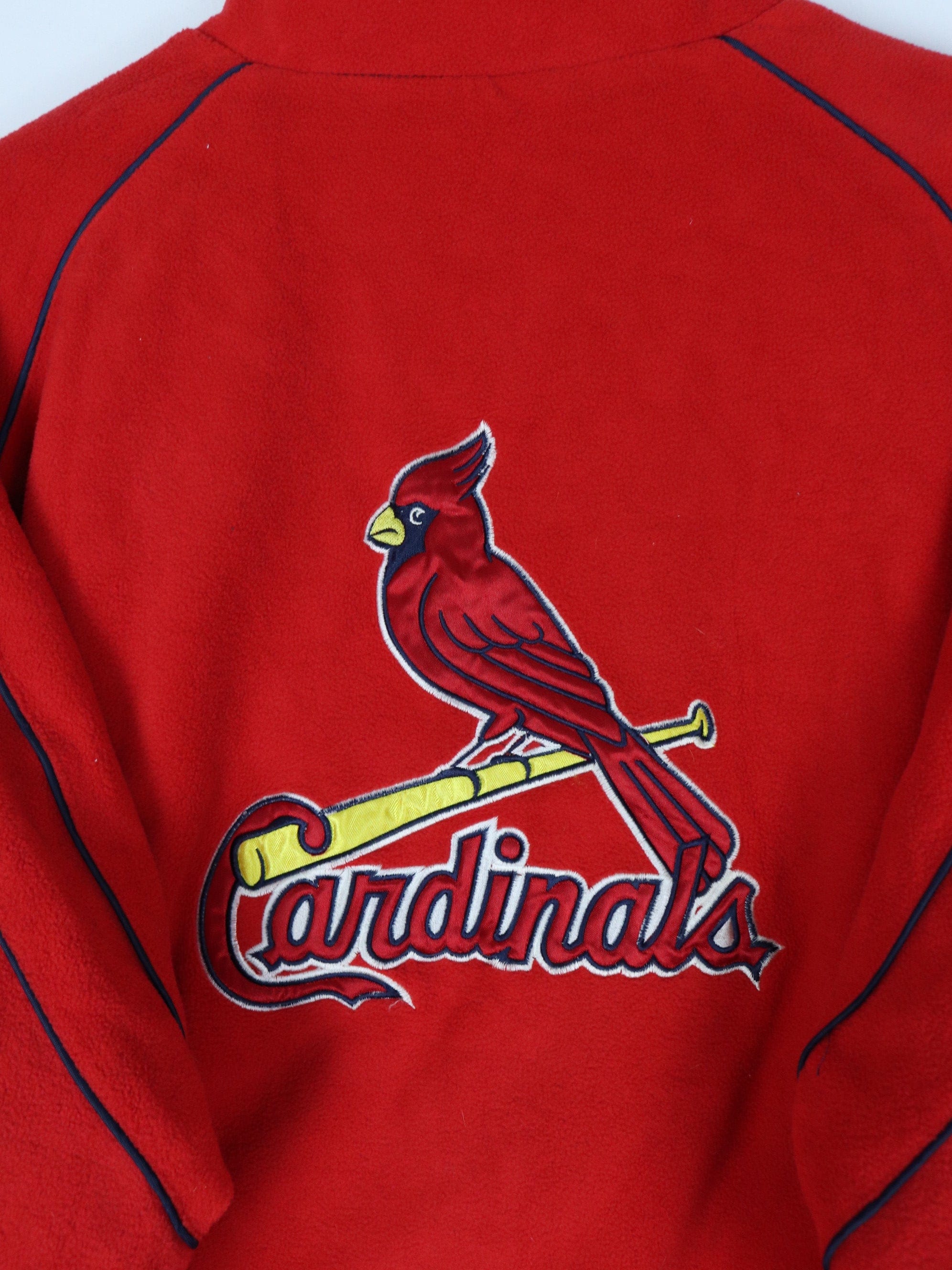 Vintage St Louis Cardinals Jacket Mens XL Blue Red Reversible