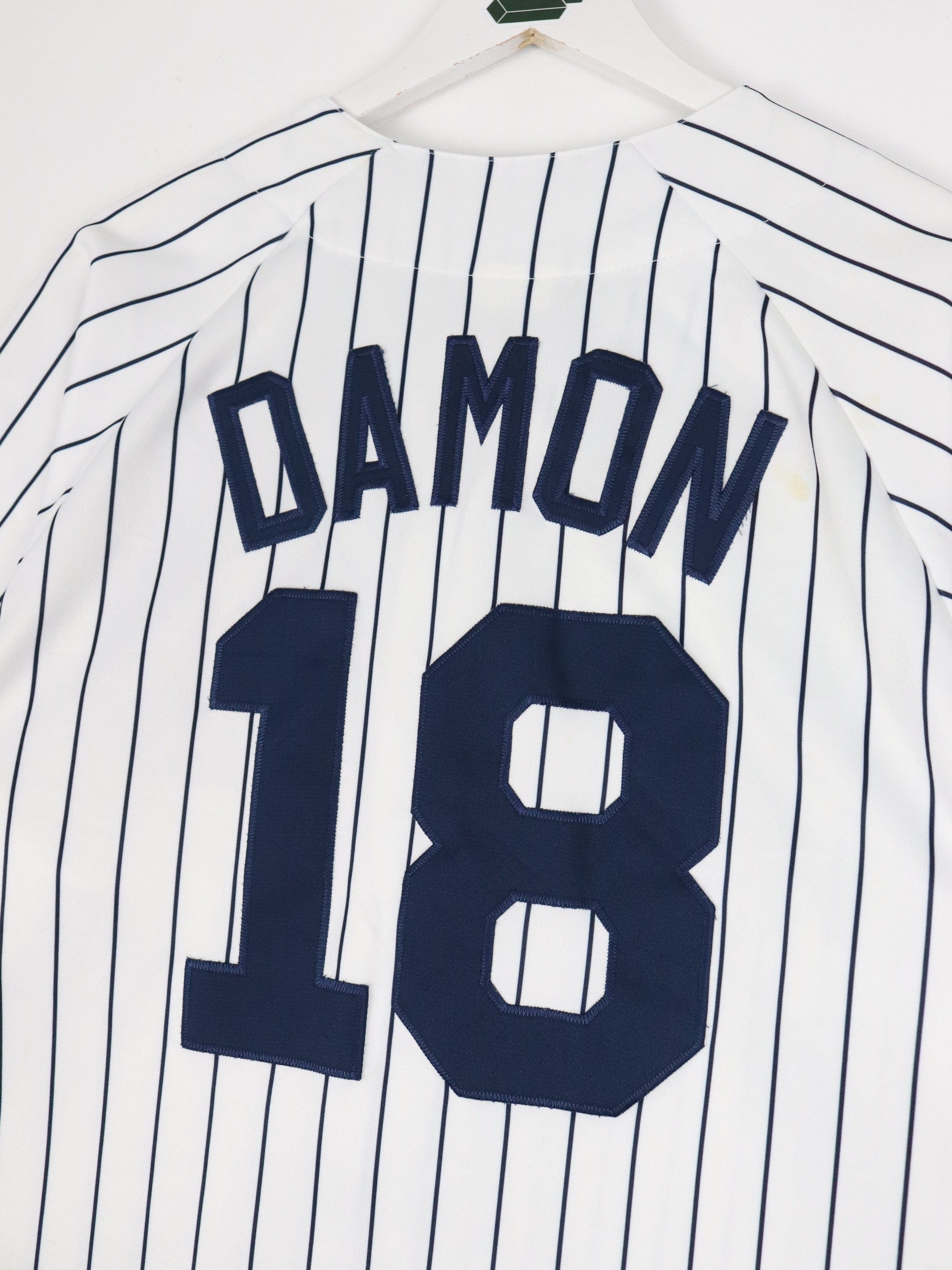 New York Yankees Johnny Damon #18 Mlb Baseball Team Logo 3D White Jersey  Style