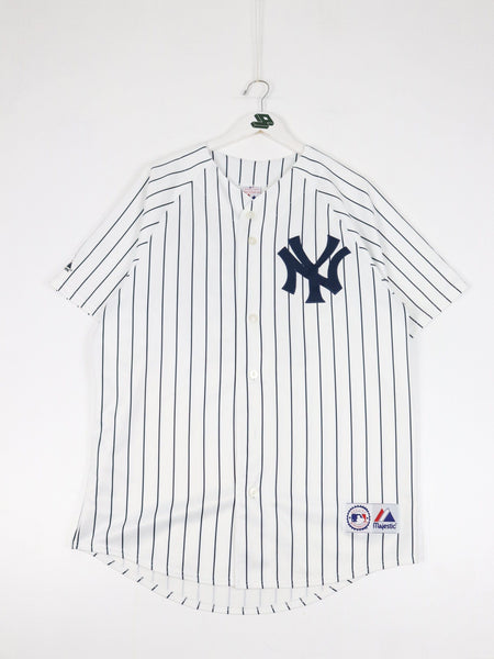 Majestic, Shirts & Tops, Mlb New York Yankees Johnny Damon 8 Youth  Baseball Jersey By Majestic