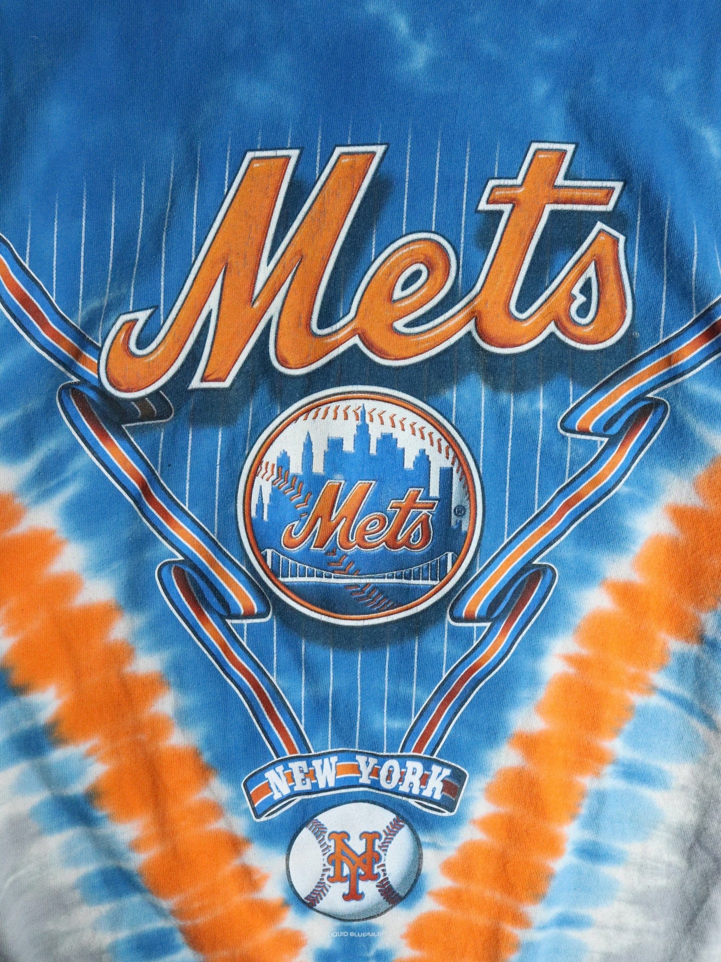 MLB T-Shirts & Tank Tops New York Mets T Shirt Mens Large Blue Tie Dye