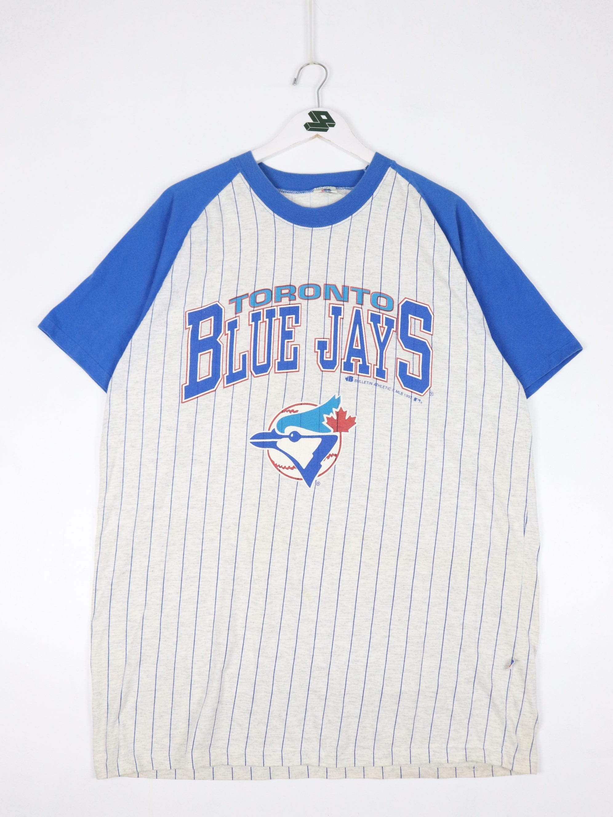 Vintage Toronto Blue Jays T Shirt Mens L Grey Bulletin Athletic