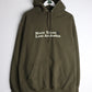 More Trees Less Assholes Sweatshirt Mens XL Green Hoodie