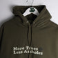 More Trees Less Assholes Sweatshirt Mens XL Green Hoodie