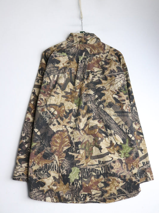 Mossy Oak Shirt Mens 2XL Brown Tree Camo from propervintagecanada