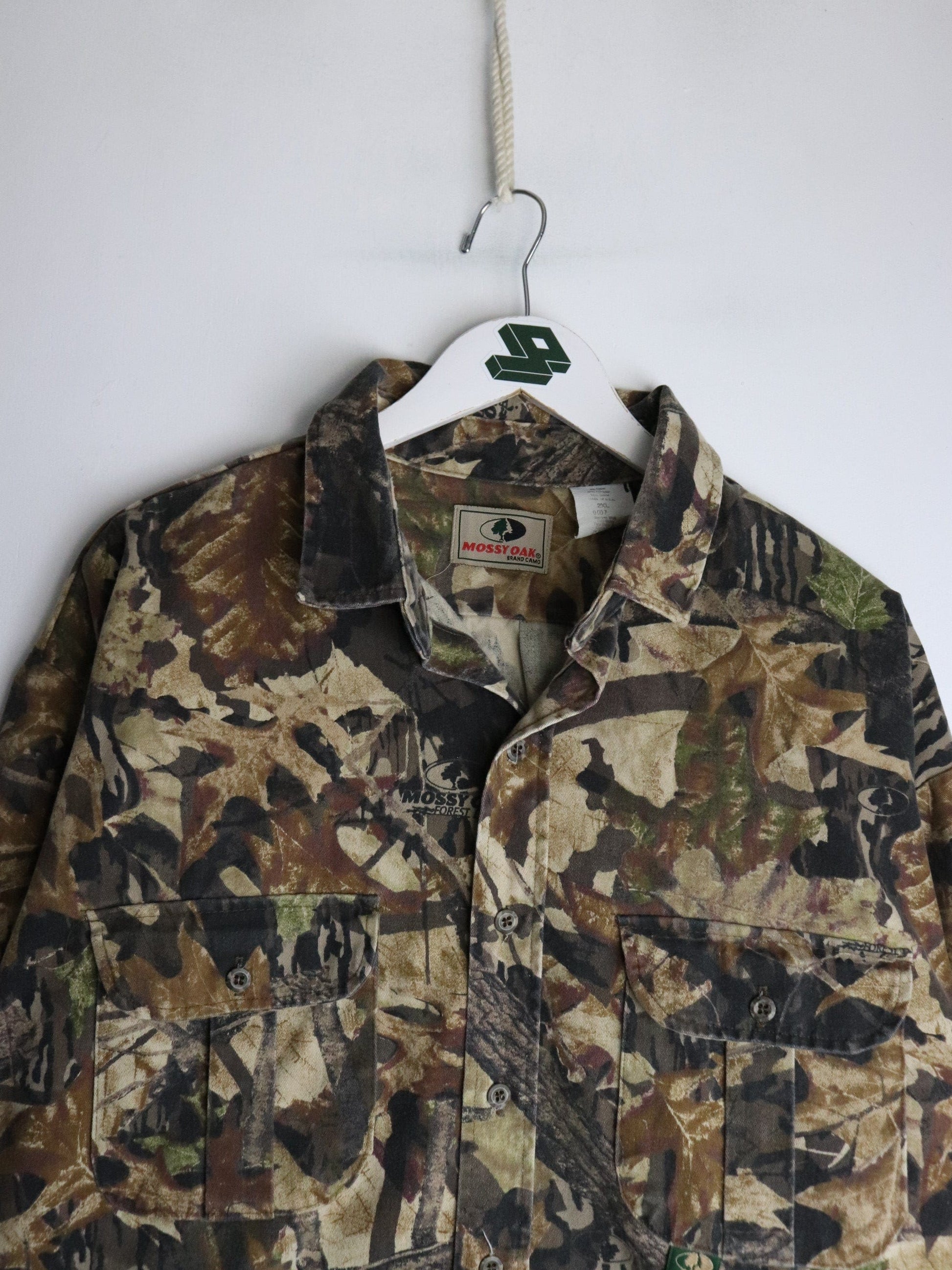 Mossy Oak Shirt Mens 2XL Brown Tree Camo from propervintagecanada