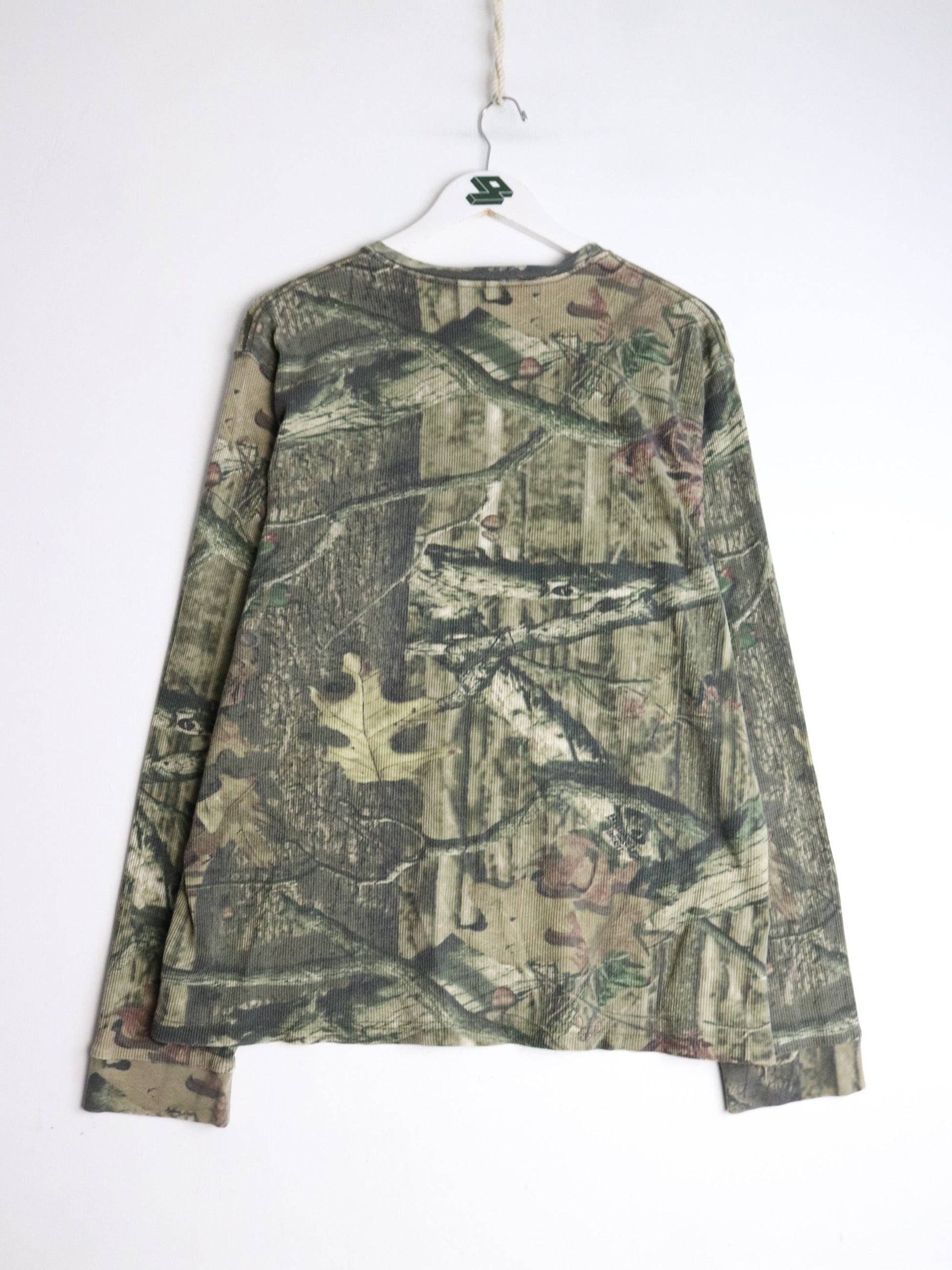 Mossy Oak Shirt Mens XL Green Thermal Henley from propervintagecanada