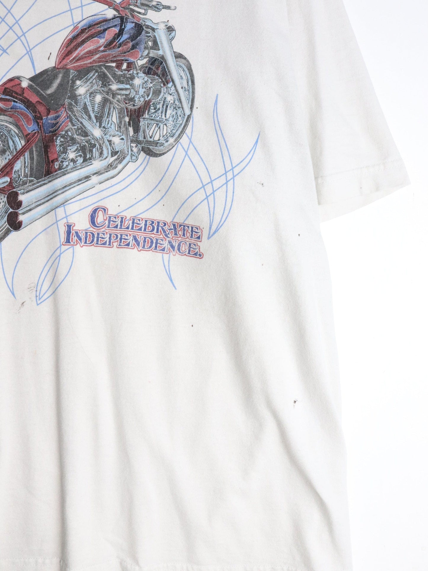 Motorcycle T Shirt Mens XL White from propervintagecanada