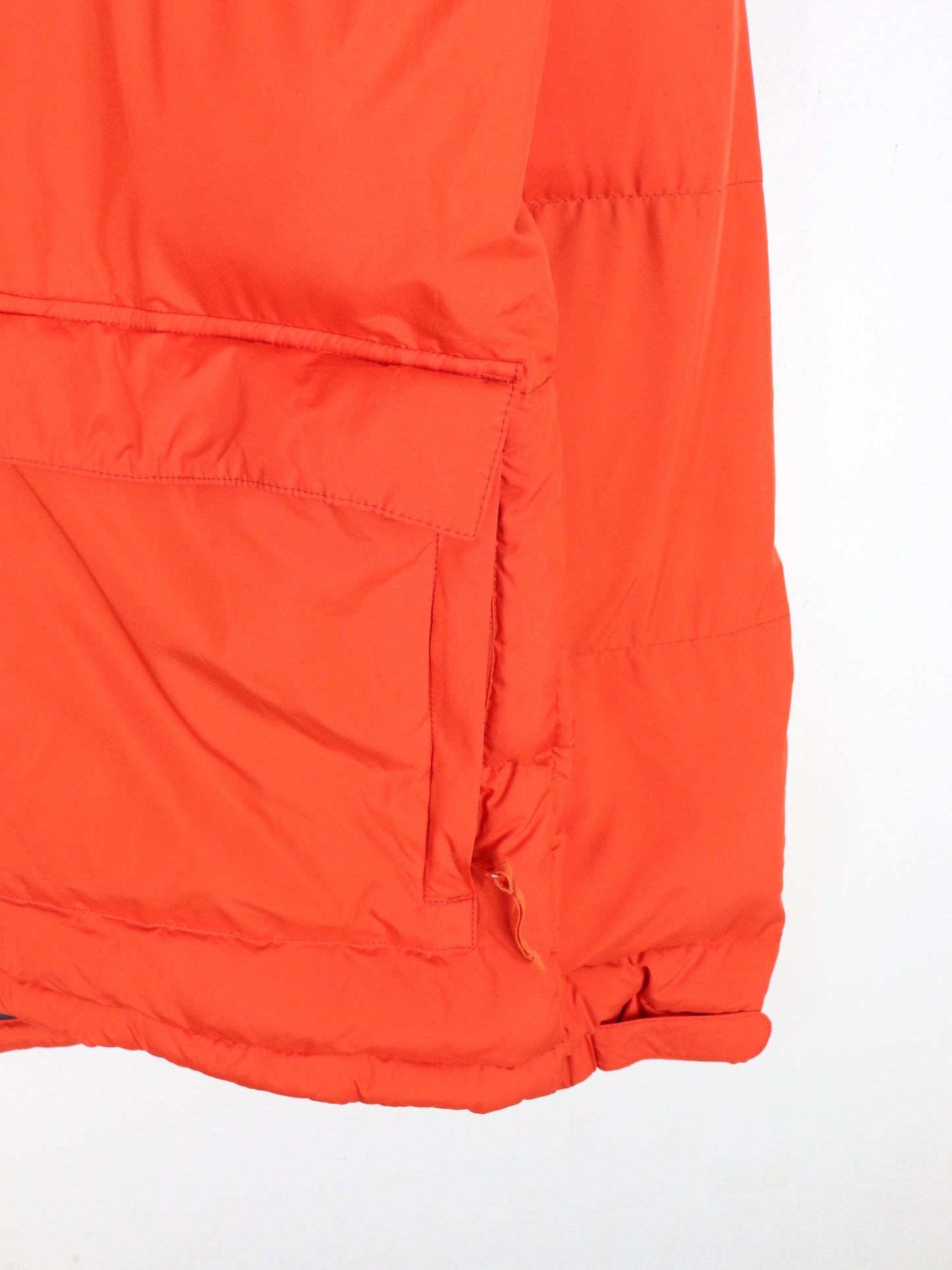 Mountain Equipment Co-Op Jacket Youth Large Orange Hooded Down Coat Outdoors from propervintagecanada