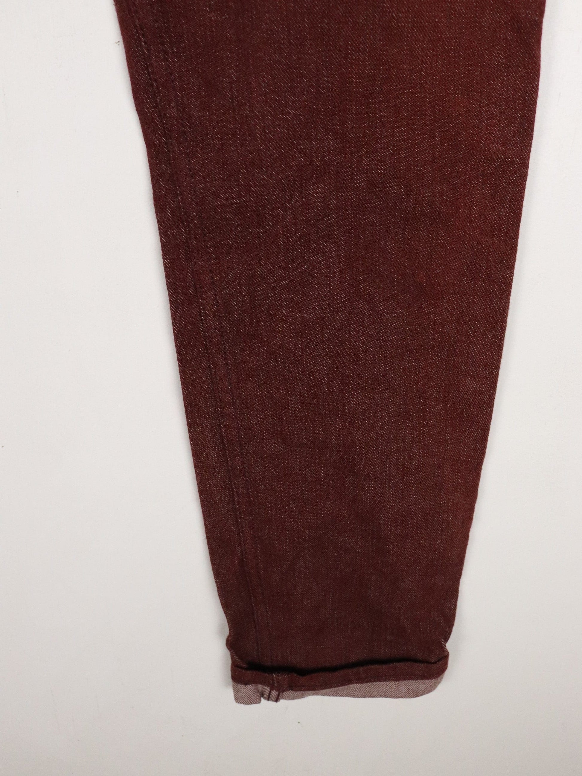 Naked & Famous Selvedge Denim Jeans Mens 26 x 32 Red Weird Guy from propervintagecanada