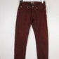 Naked & Famous Selvedge Denim Jeans Mens 26 x 32 Red Weird Guy from propervintagecanada
