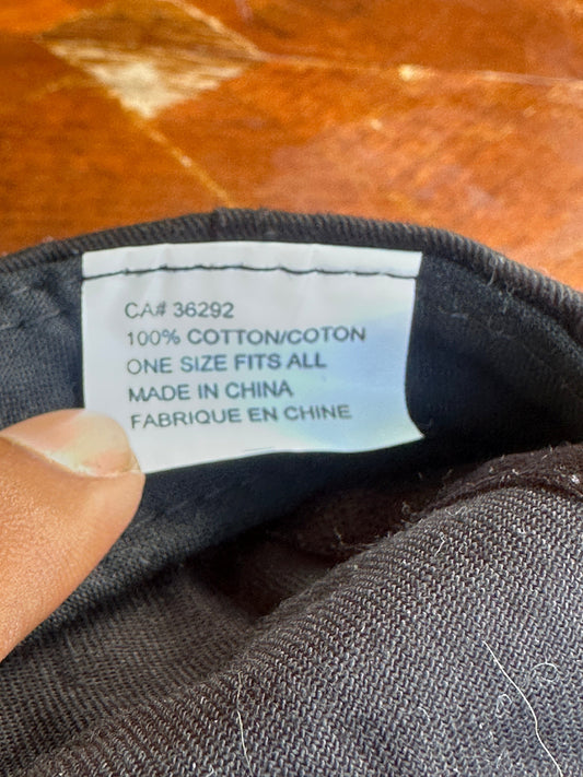 Nascar Hat Adult Black Strap Back Bud Racing