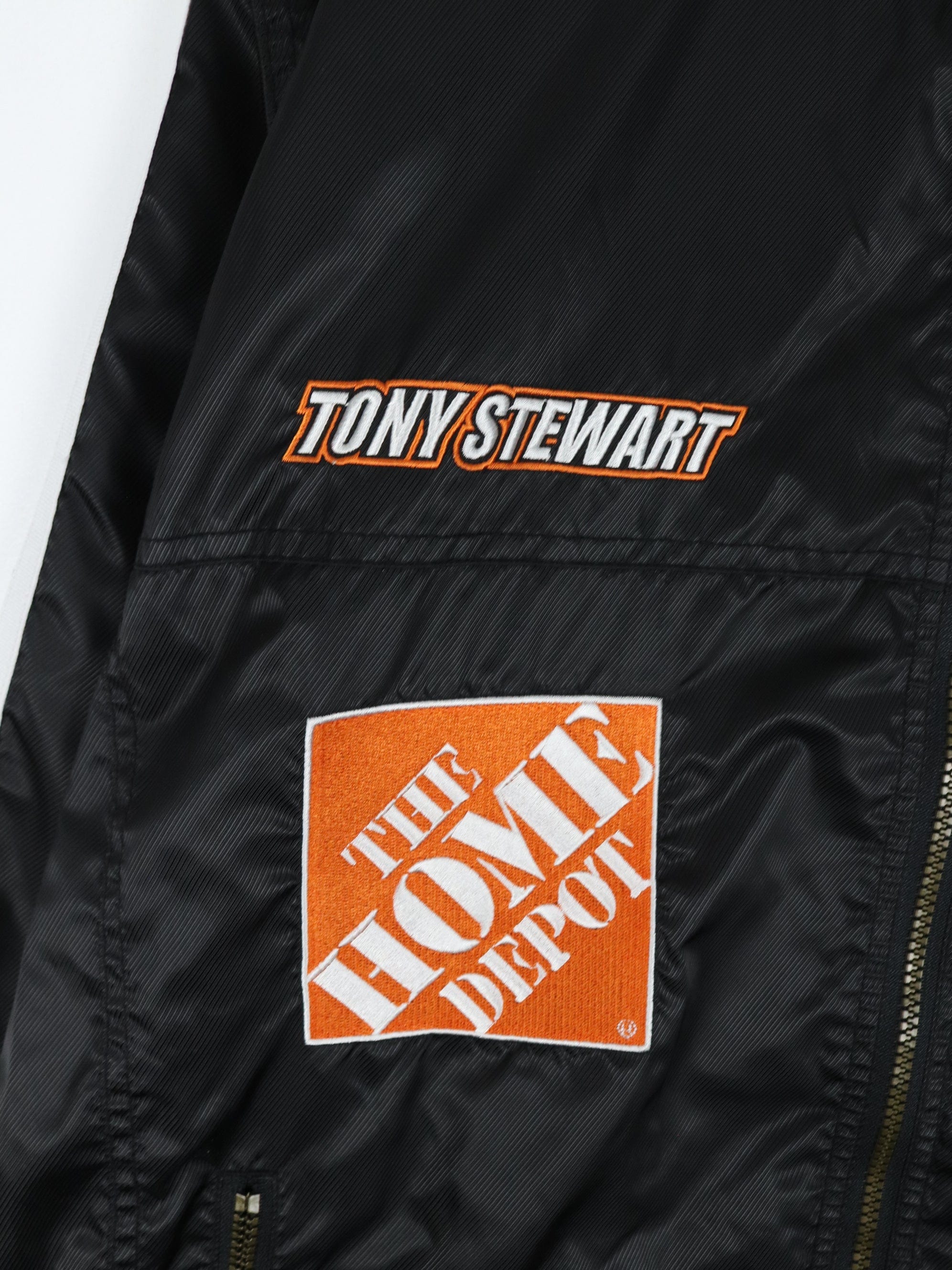 Vintage Nascar Jacket Mens XL Black Tony Stewart Chase Authentics